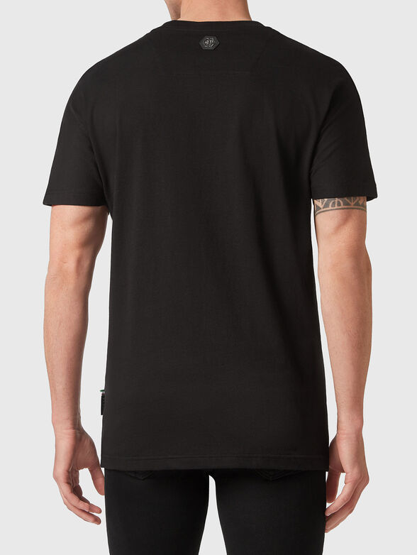T-shirt round neck and logo detail - 3