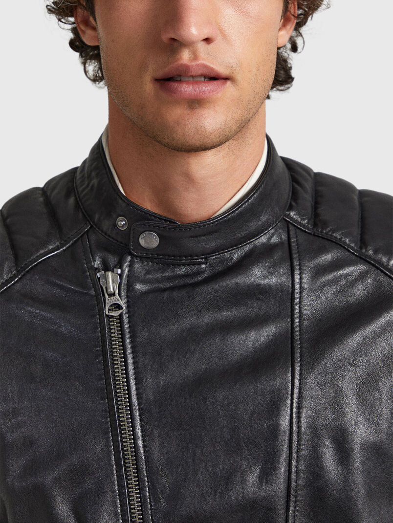 BREWSTER leather jacket in black color - 2
