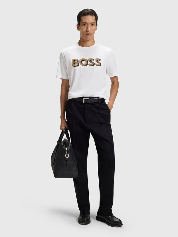 Cotton T-shirt with logo print - 2