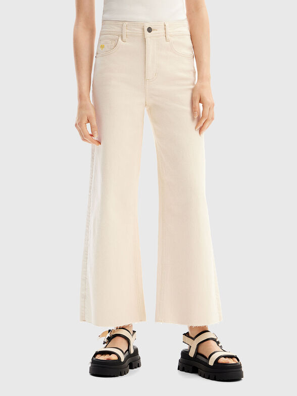 High waisted cropped jeans - 1