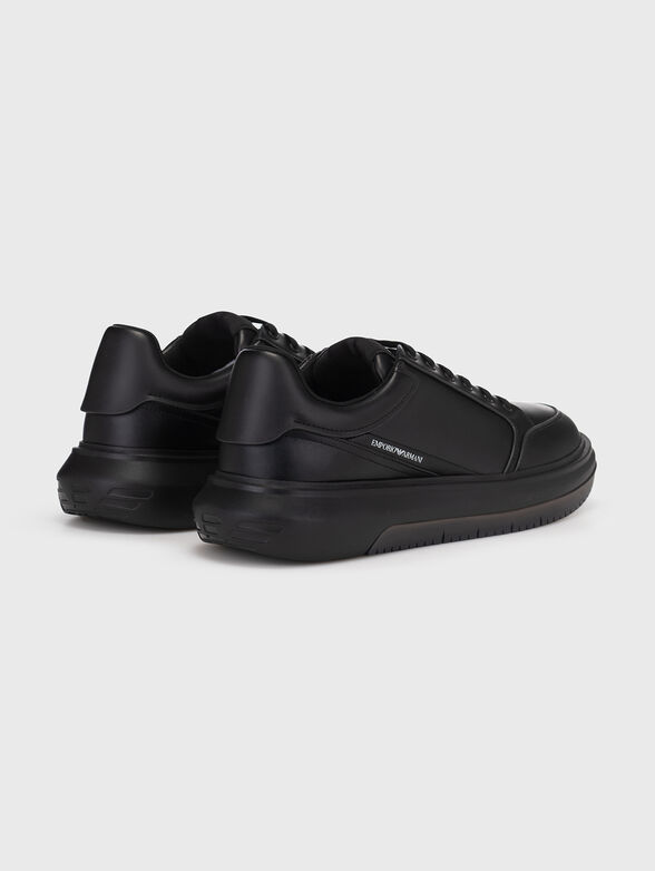 Black sneakers with logo  - 3