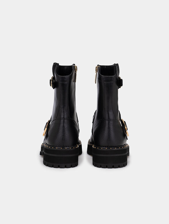 Ankle boots with logo buckle - 4