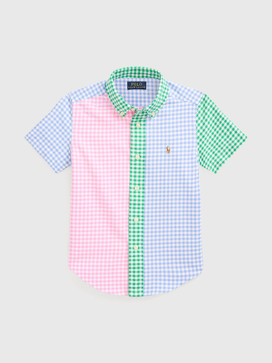 Oxford shirt with checked accents - 1