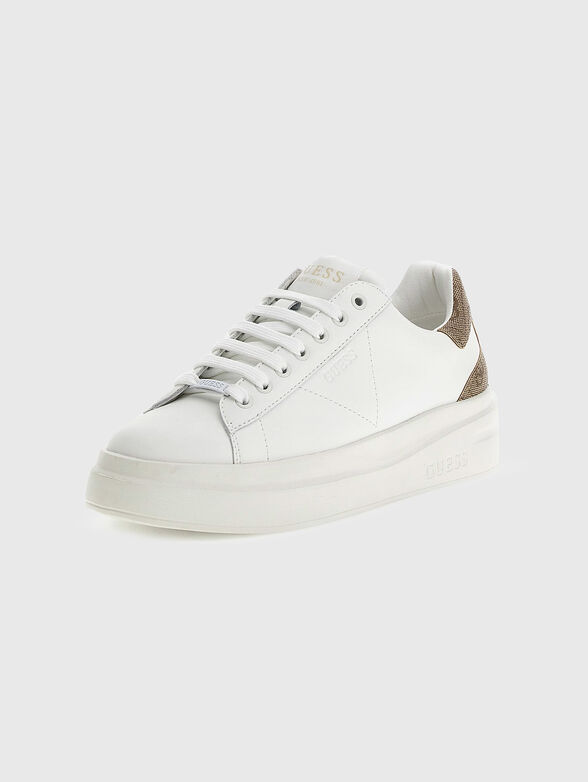 ELBINA white sneakers with logo detail - 2