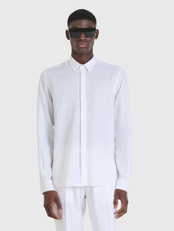 Shirt of linen blend - 0