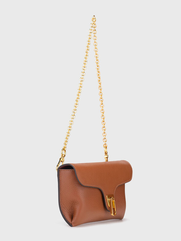 Leather bag with gold details - 5