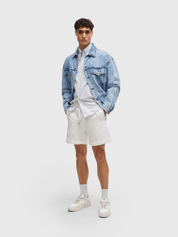 LASDUN white shorts in cotton  - 4