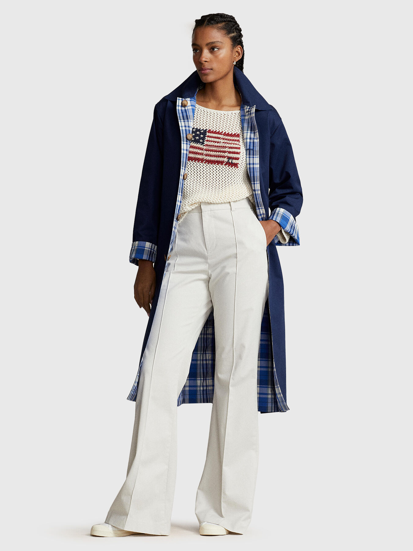 Reversible trench coat on sale