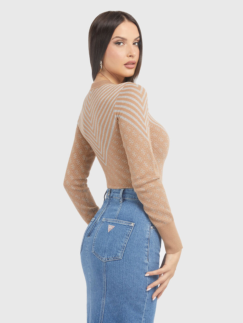 Sweater with monogram print - 3