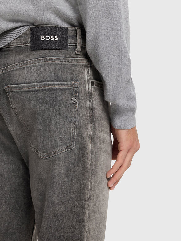 MAINE straight leg gray jeans - 3