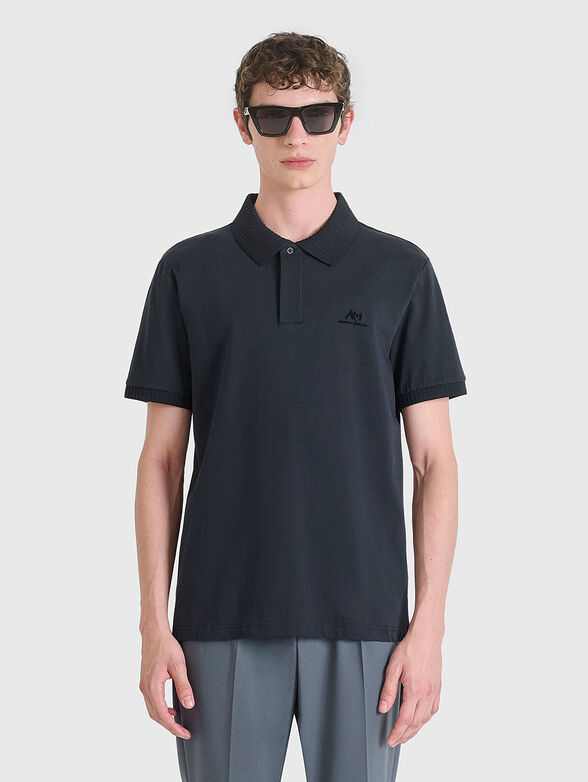 Short sleeve cotton polo shirt - 1