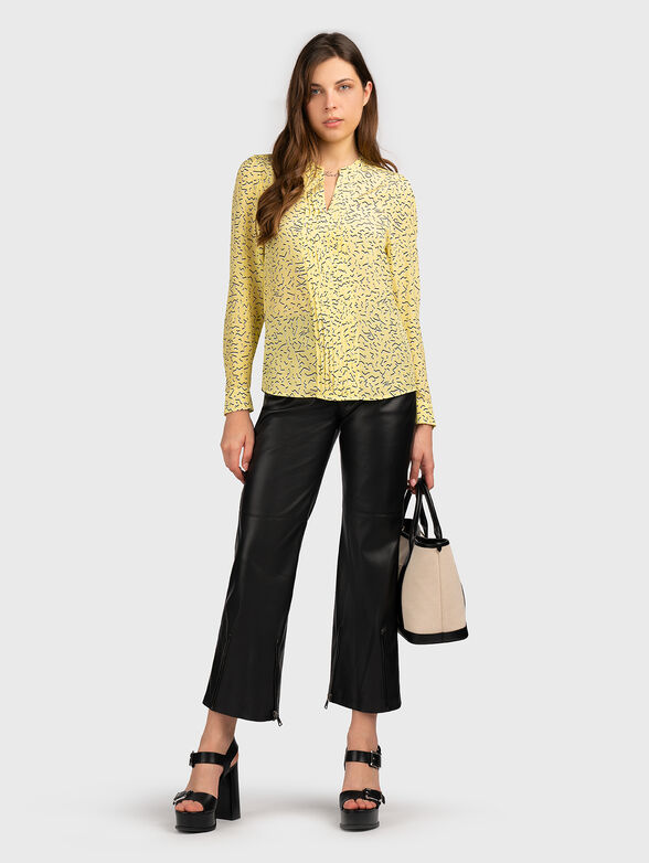 Silk shirt in yellow - 2
