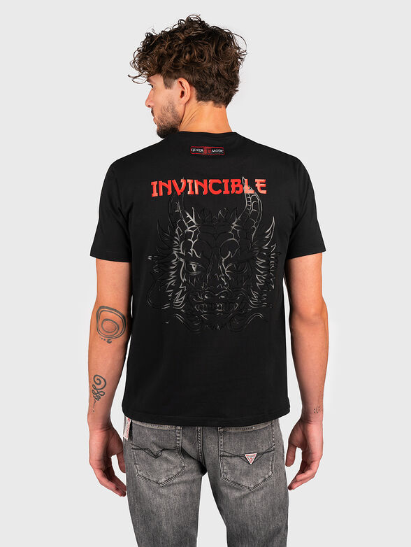 TS149 black T-shirt with print - 2