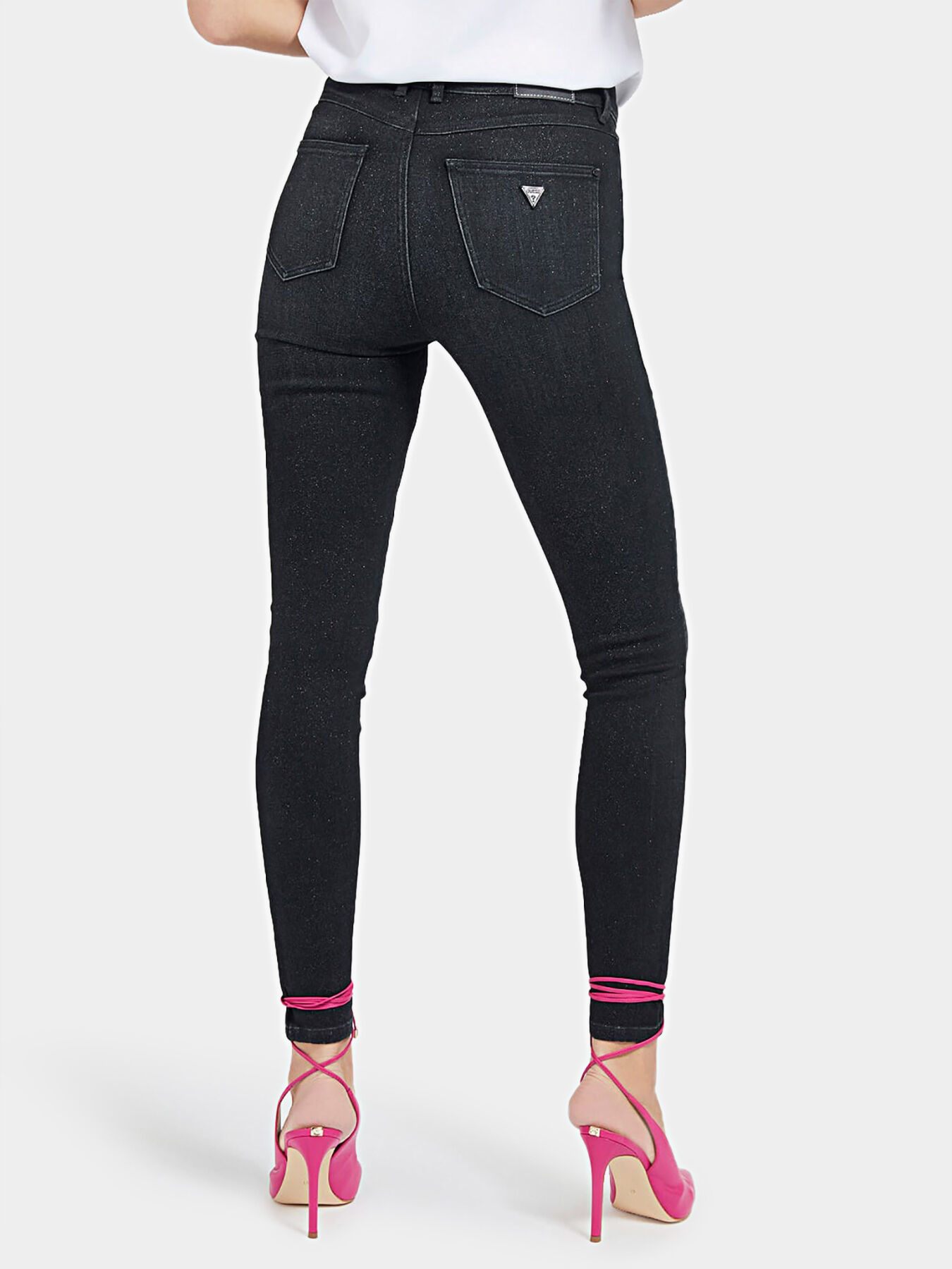 Skinny jeans with glitter brand GUESS Globalbrandsstore en