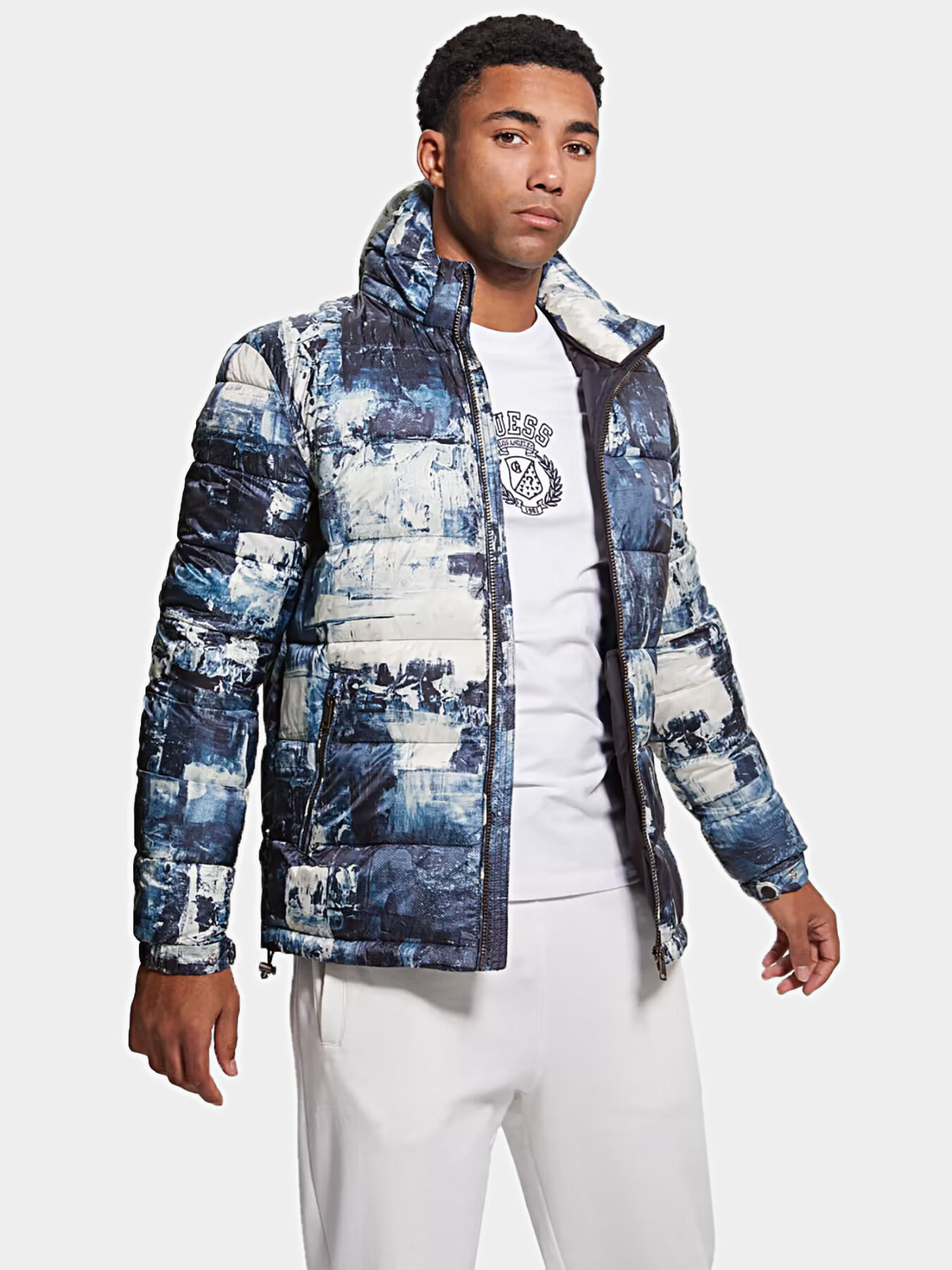 Blue guess jacket top