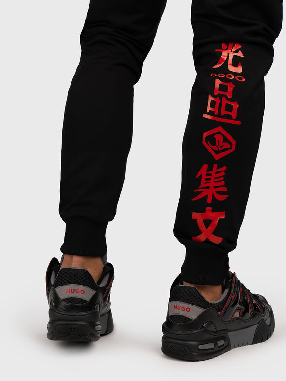 MILANO JS007 sweatpants with contrast print  - 5