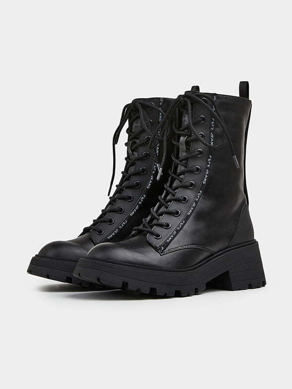 SODA ankle boots with logo detail and laces - 2