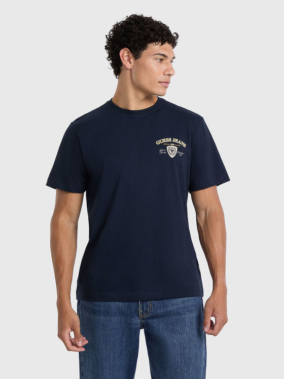 Памучна тениска с акцентен гръб - 1