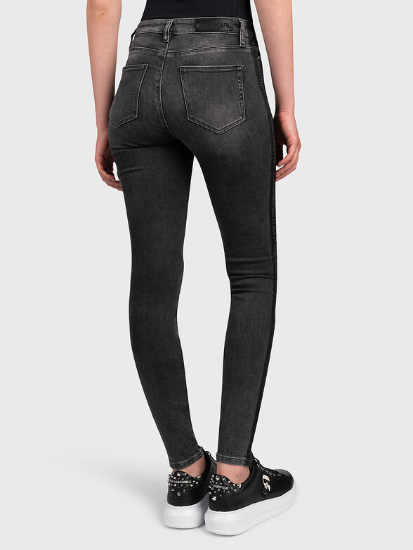 Skinny jeans with branded straps - 2