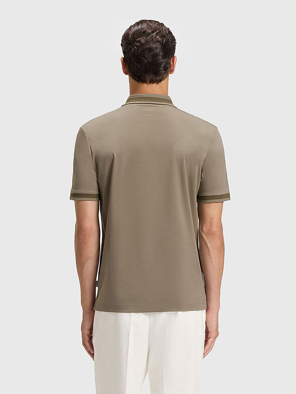 Cotton polo shirt with accent trims - 3