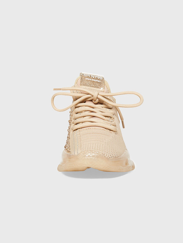 MAXILLA-R beige sneakers with rhinestones - 5
