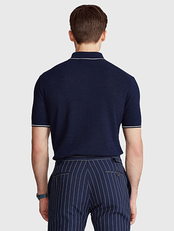 Polo-shirt made of cotton and linen - 2