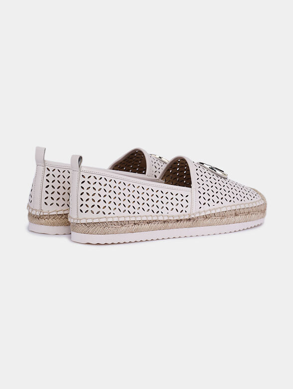 LENNY Leather espadrille with perforations - 2