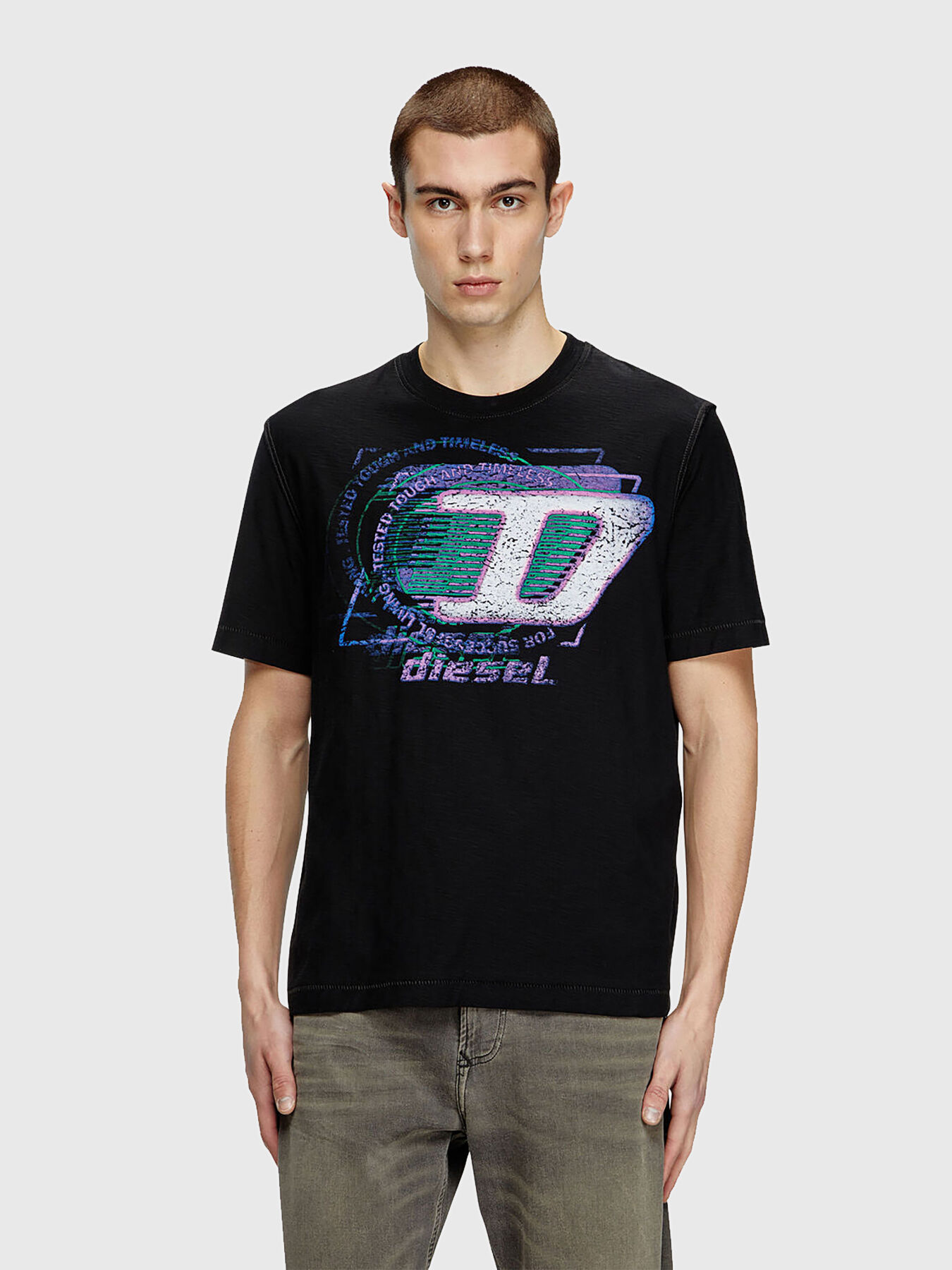 T-ADJUST-R11 T-shirt in black brand DIESEL
