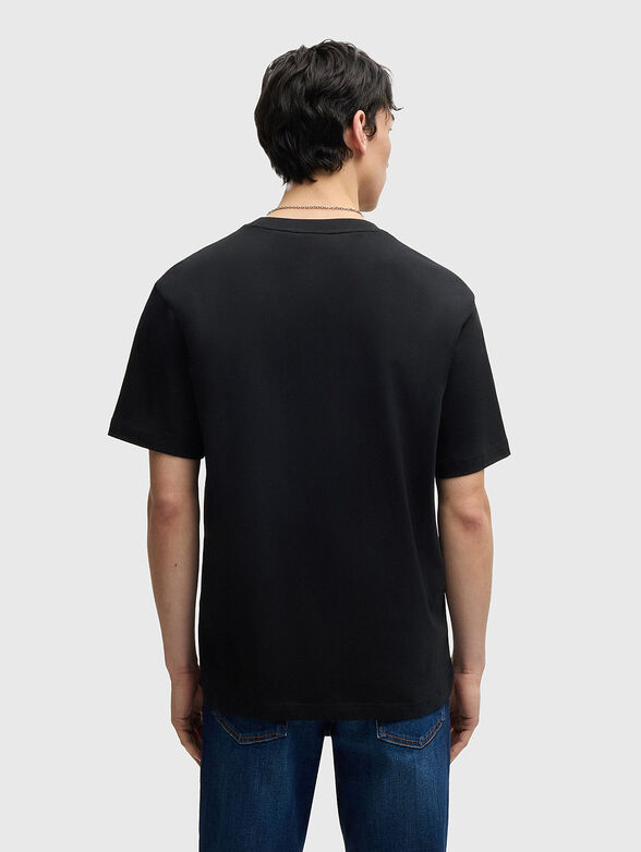 DAMINOR cotton T-shirt with oval neckline - 3
