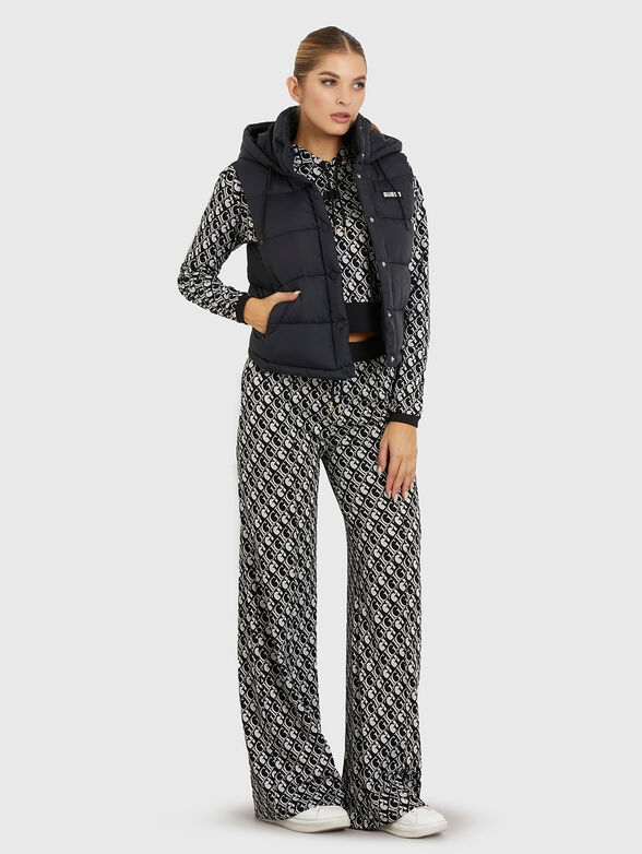 BREANA black puffer vest - 2