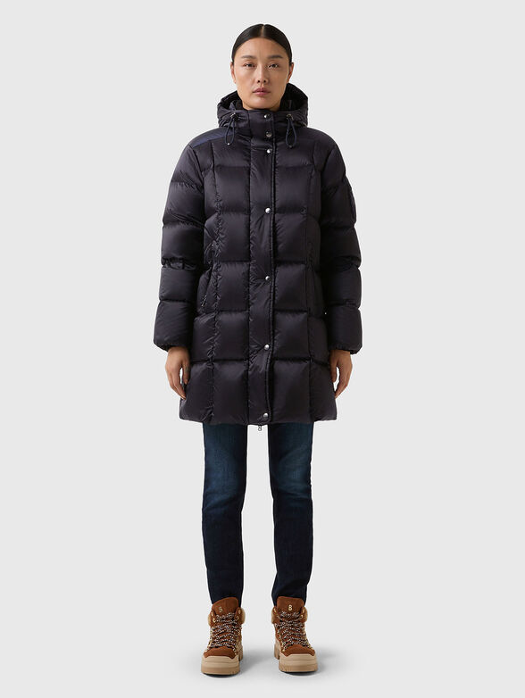 FANJA padded jacket with hood and logo embroidery - 2