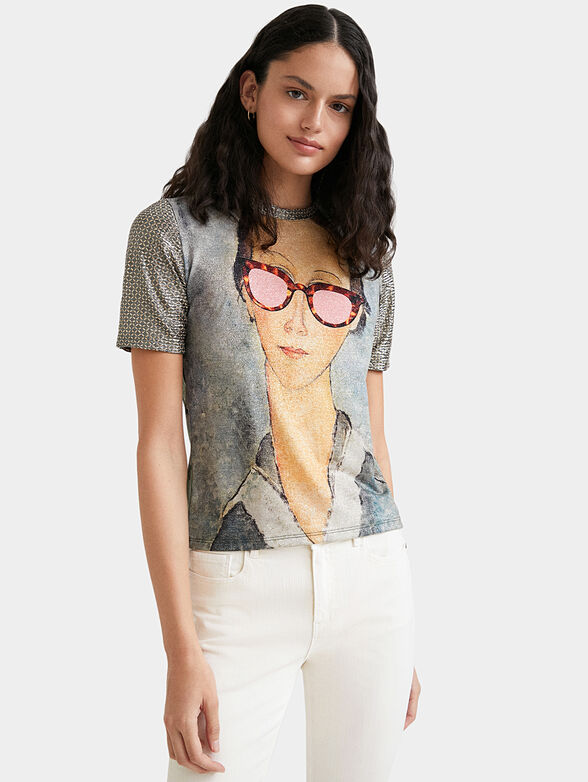 BEATRICE T-shirt with art print - 1