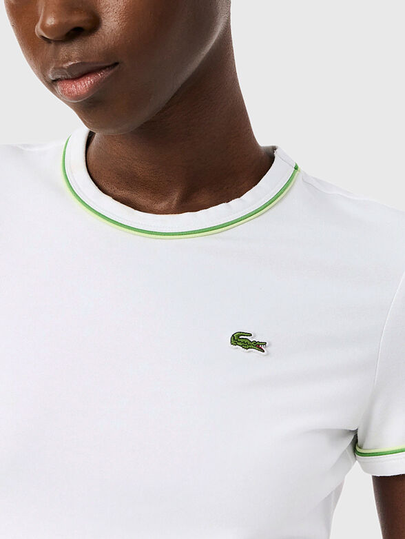 T-shirt with contrasting trim - 4