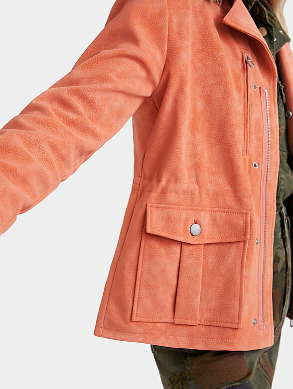 AMAR eco-leather jacket in beige color - 5