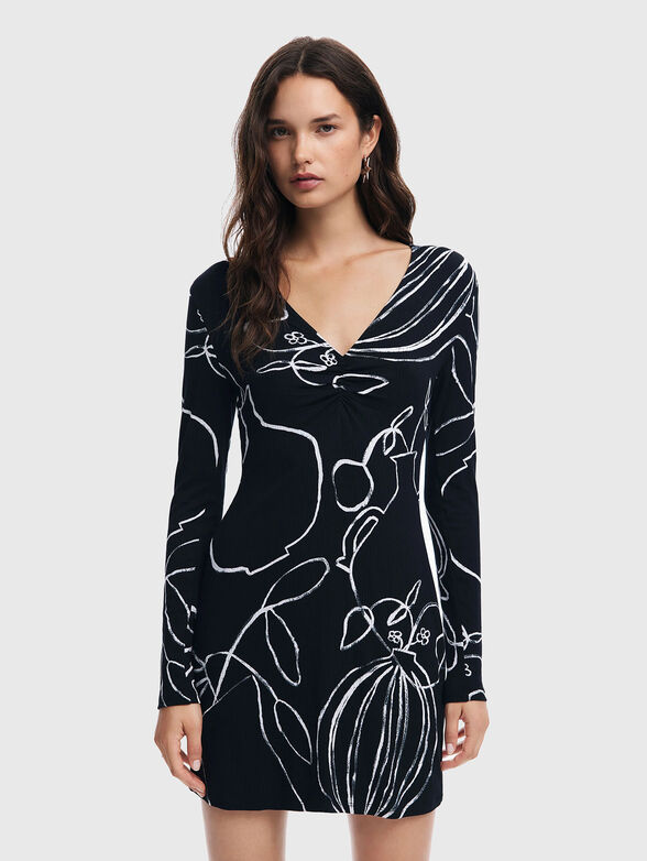 Printed short dress - 1