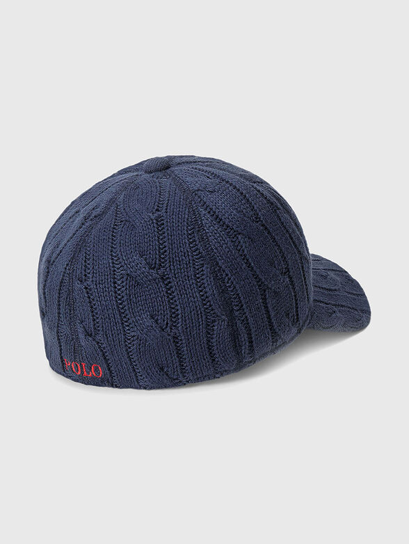Wool baseball cap with logo embroidery - 2