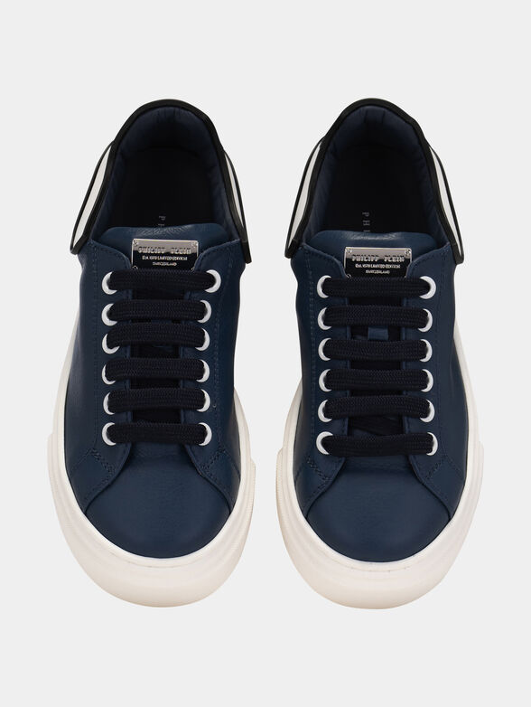 Blue sneakers with logo - 6