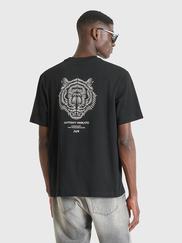 Black cotton T-shirt - 2