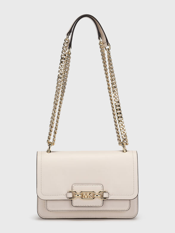 Bag in ecru color with golden logo - 1