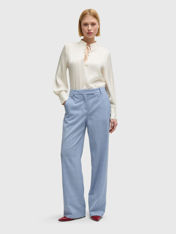BARABI silk blouse with long sleeves - 1