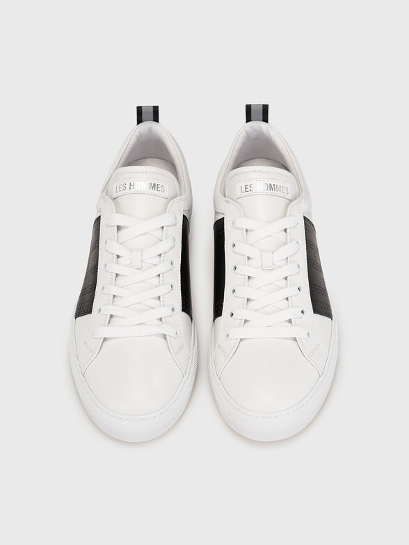 Leather sports shoes with contrasting inserts - 6