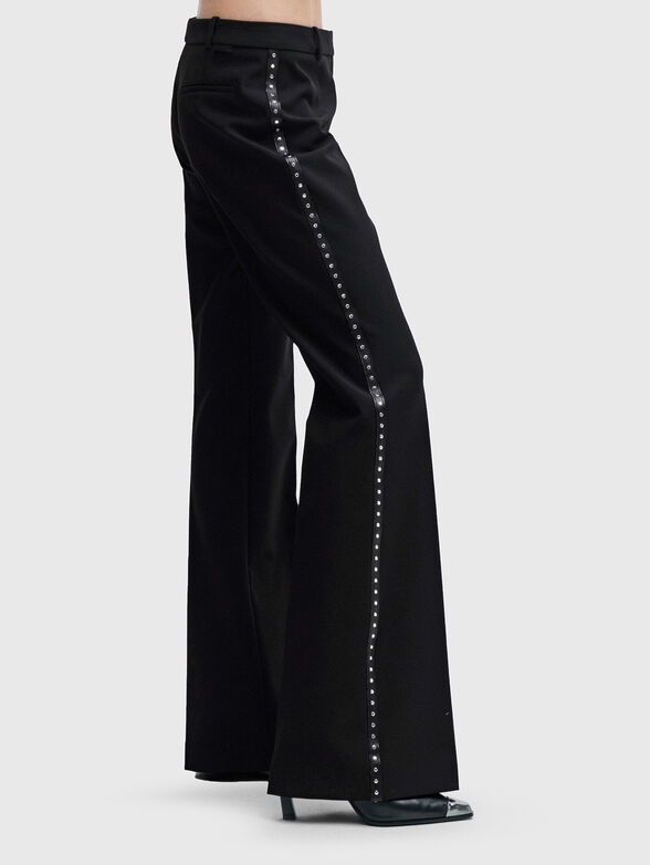 HAZAL black trousers with edge - 2