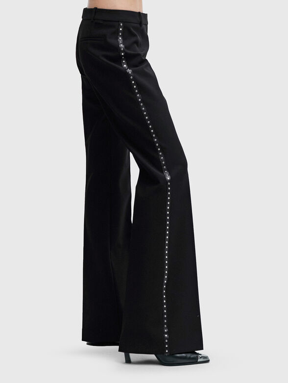 HAZAL black trousers with edge - 3