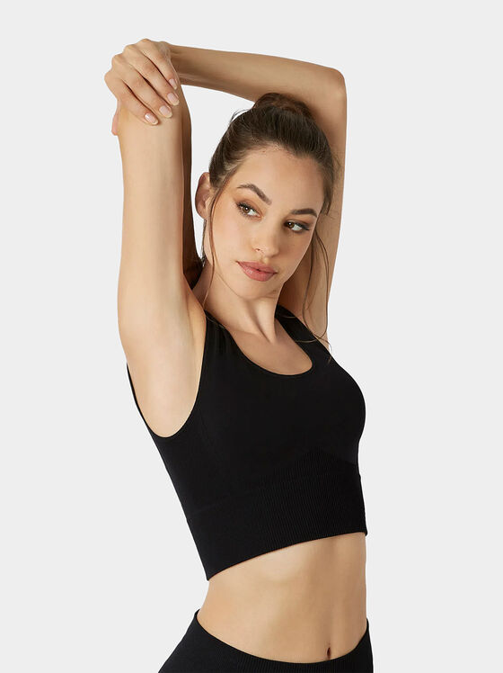 Спортно бюстие SEAMLESS YOGA в черен цвят - 1