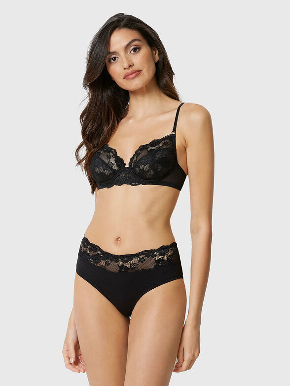 Black lace bra - 2