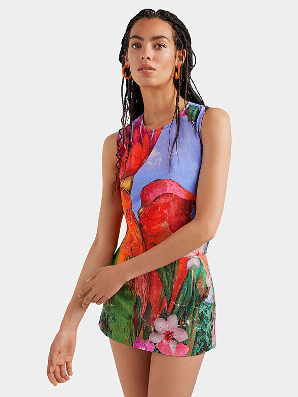 Tropical print jumpsuit - 6