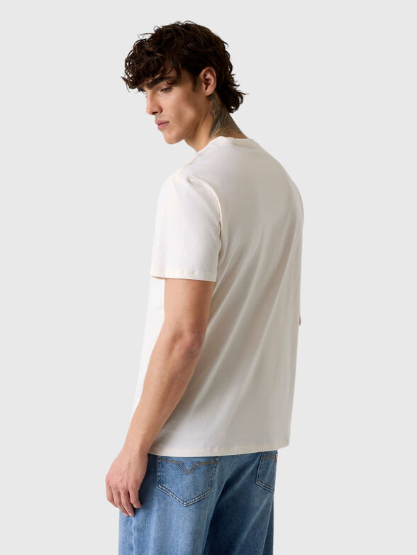 Cotton T-shirt with a contrasting logo - 3