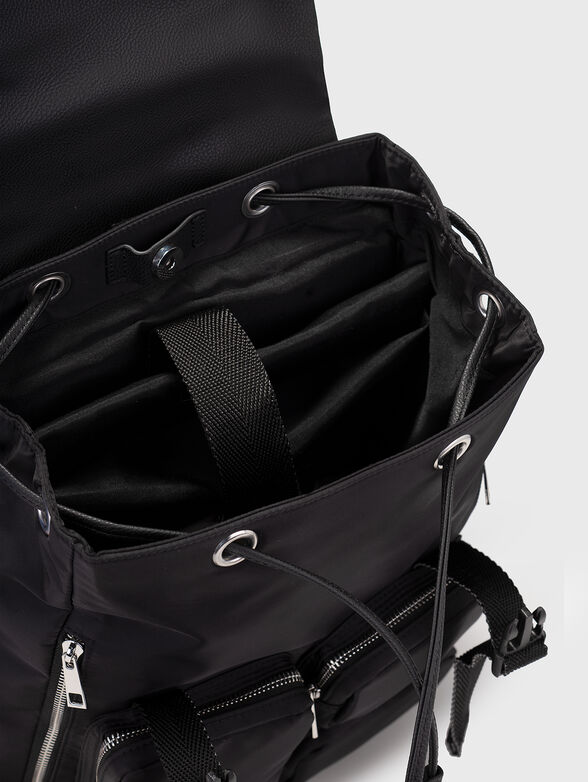 Backpack with accent pockets and logo - 5