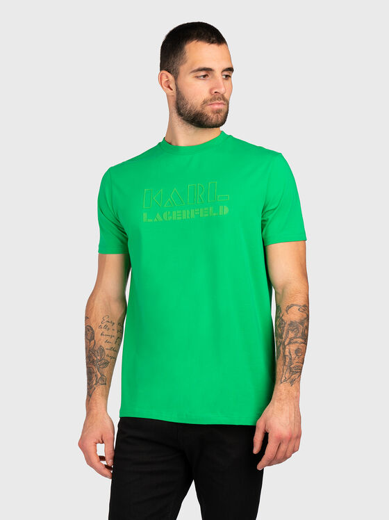 Тениска в зелен цвят  - 1