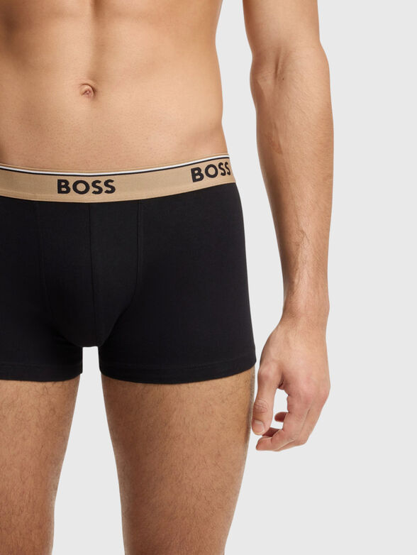 Set of three pairs of boxer shorts with a logo - 5